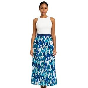 New Staud Giovanni Floral Jacquard Pacific Paradise Womens XS